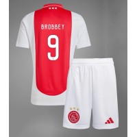 Dres Ajax Brian Brobbey #9 Domaci za djecu 2024-25 Kratak Rukav (+ kratke hlače)